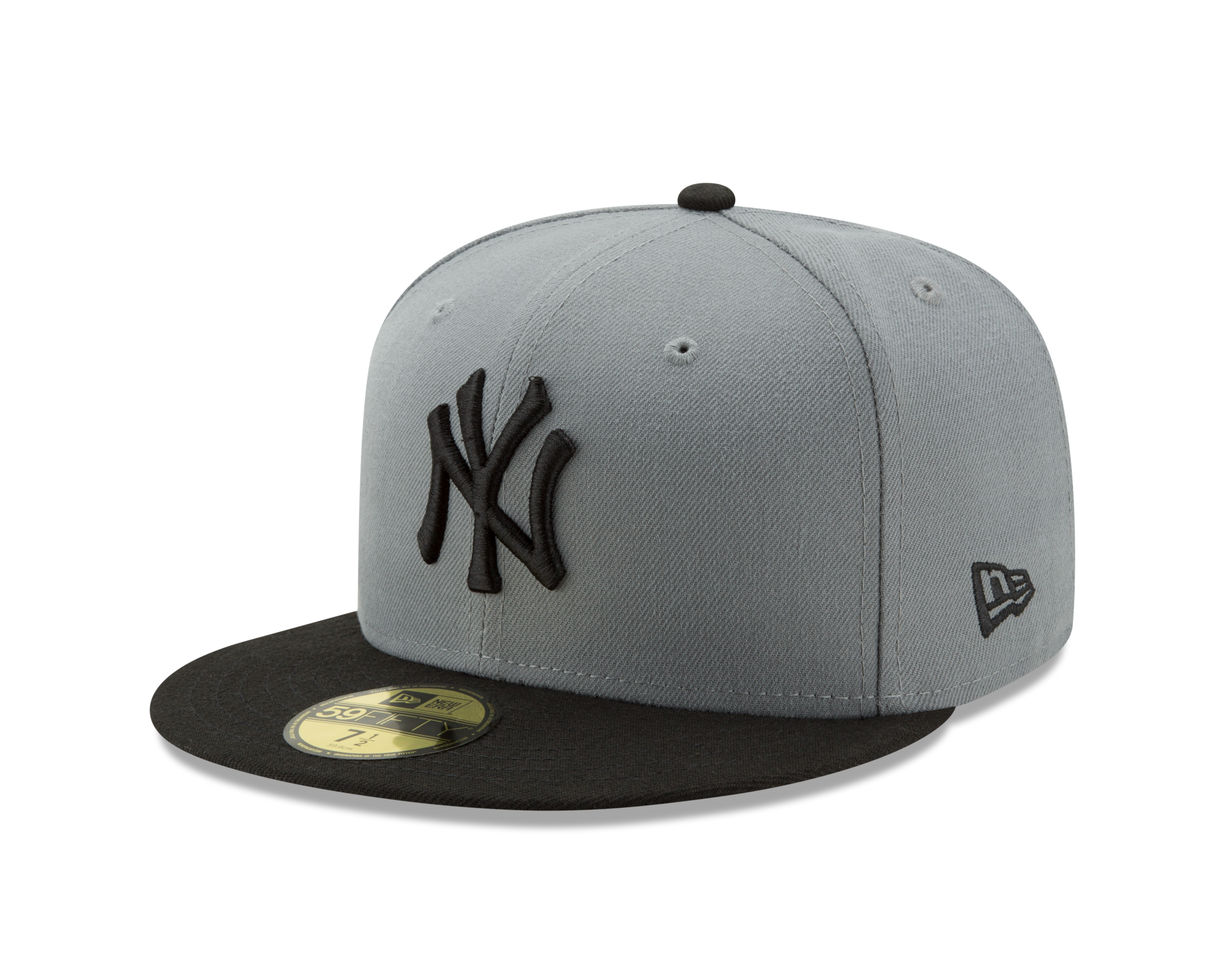 New Era New York Yankees 59FIFTY Basic Authentic Collection Hat - DK GREY Thumbnail View 1