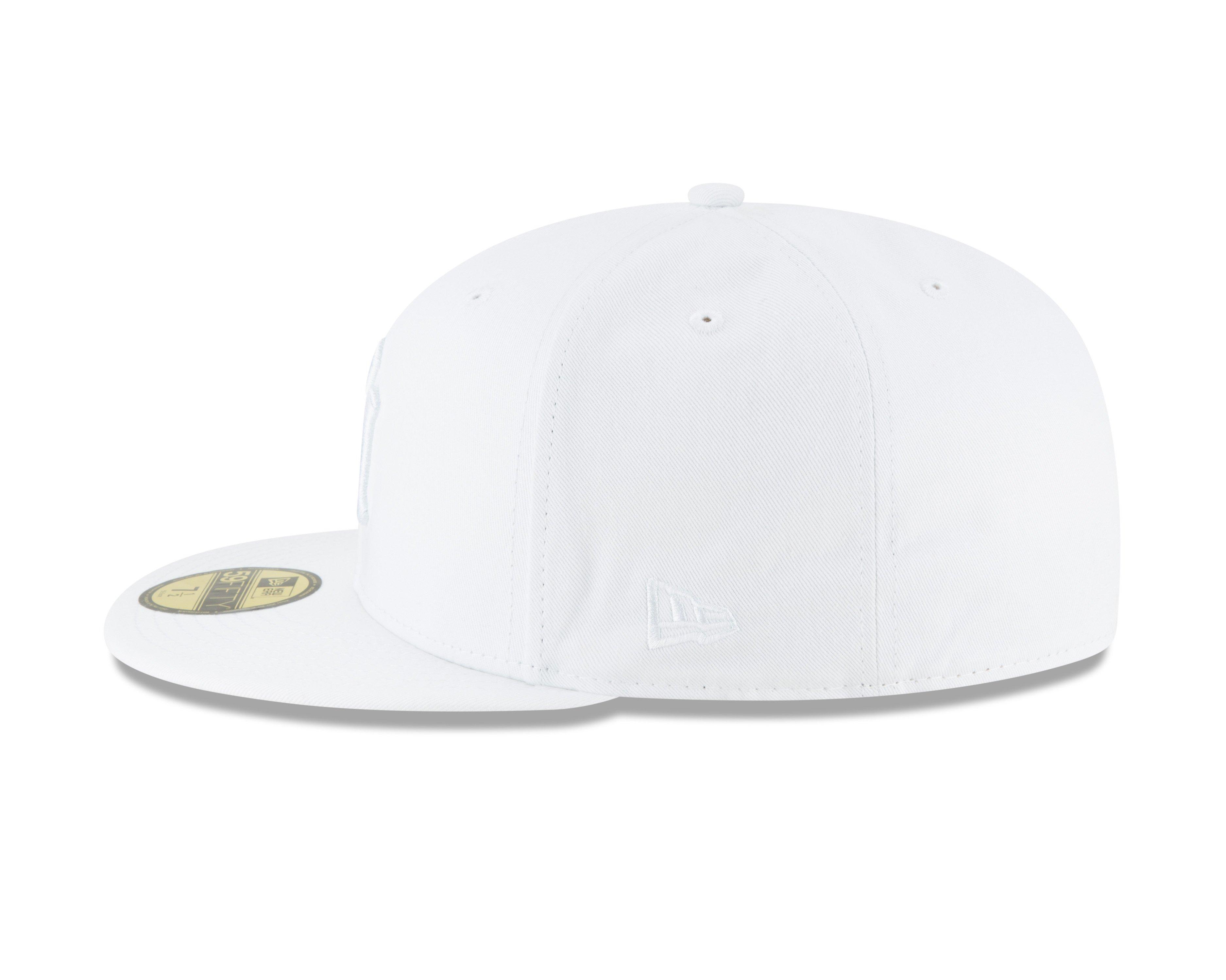 New Era New York Yankees 59FIFTY Fitted Cap - White - WHITE Thumbnail View 5