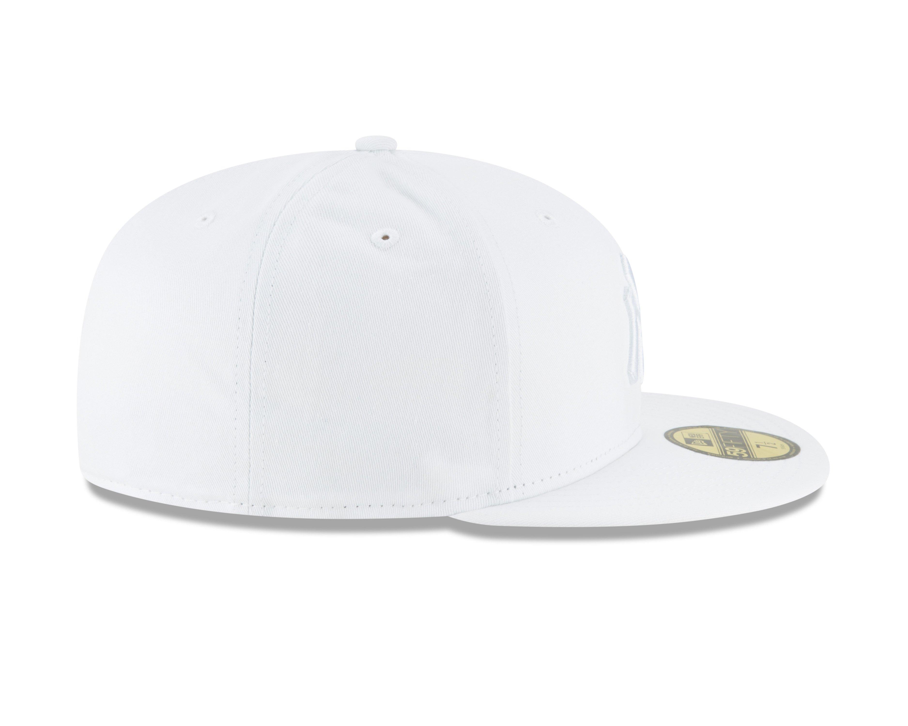 New Era New York Yankees 59FIFTY Fitted Cap - White - WHITE Thumbnail View 6