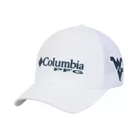 Columbia PFG West Virginia Mountaineers Mesh Cap - WHITE
