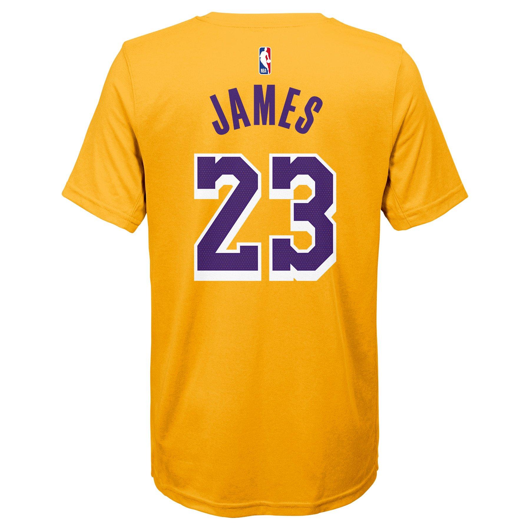 Los Angeles Lakers Nike City Edtion Name & Number T-Shirt - LeBron