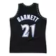 Mitchell & Ness Men's Minnesota Timberwolves Kevin Garnett Swingman Jersey - BLACK Thumbnail View 2