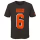 Nike Youth B. Mayfield Cleveland Browns Name & Number Short Sleeve Tee - BROWN Thumbnail View 1