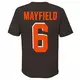Nike Youth B. Mayfield Cleveland Browns Name & Number Short Sleeve Tee - BROWN Thumbnail View 2