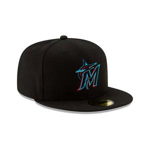 New Era Miami Marlins 59FIFTY Authentic Collection On-Field Fitted Hat-Black