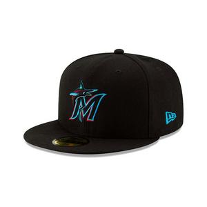 New Era Miami Marlins 59FIFTY Authentic Collection On-Field Fitted Hat-Black