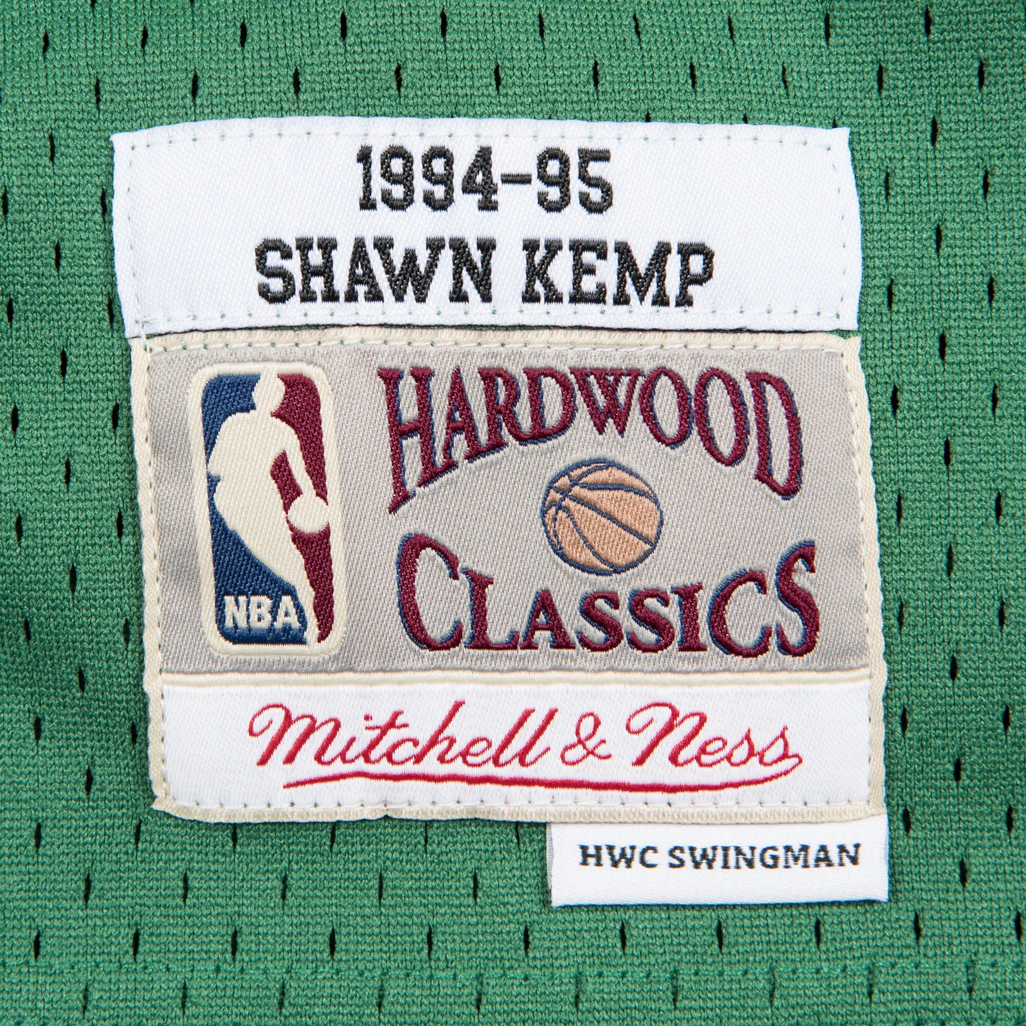 Shawn Kemp Seattle Supersonics Hardwood Classics Throwback NBA Swingma –  Basketball Jersey World