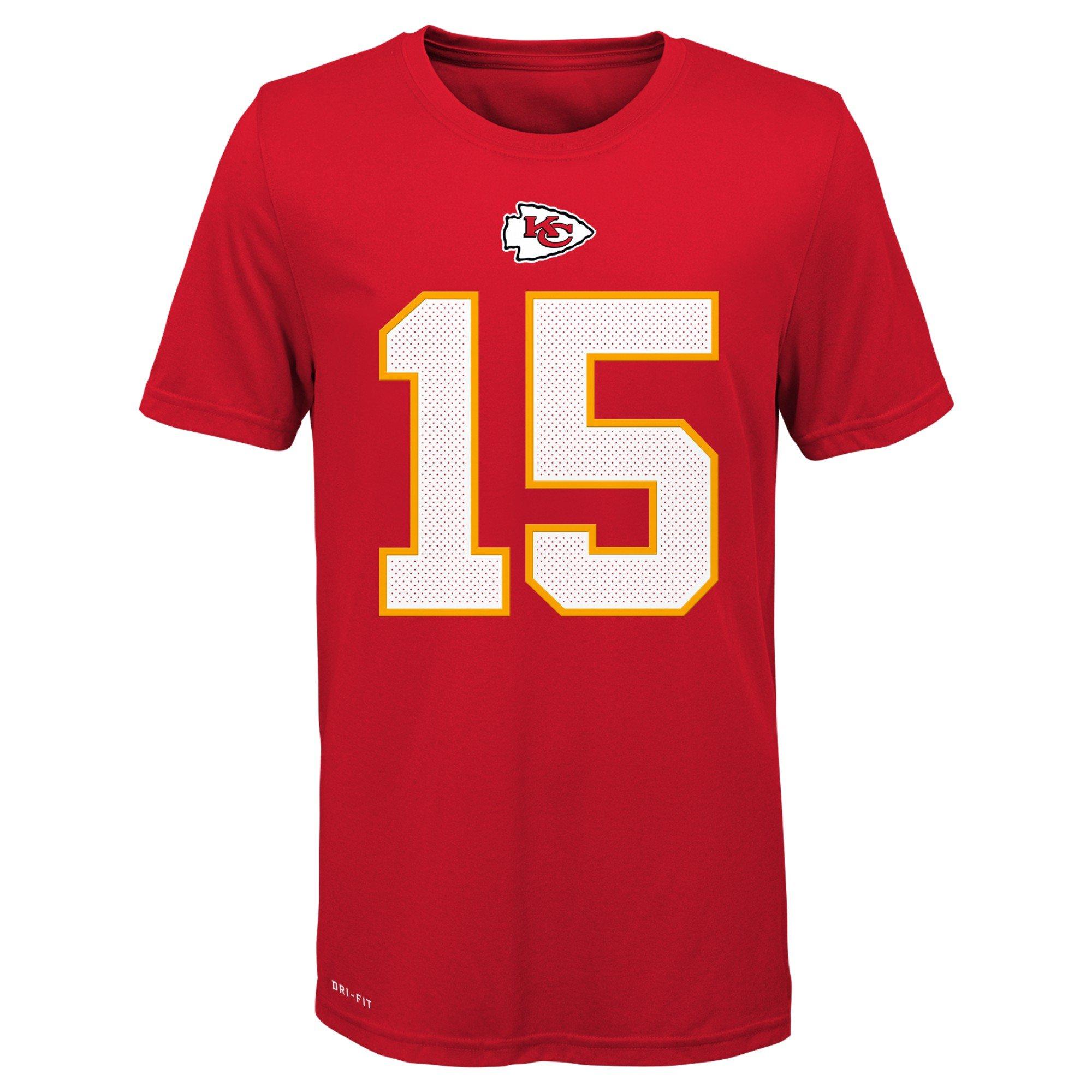 Nike Youth Kansas City Chiefs Patrick Mahomes Name & Number T-Shirt -  Hibbett