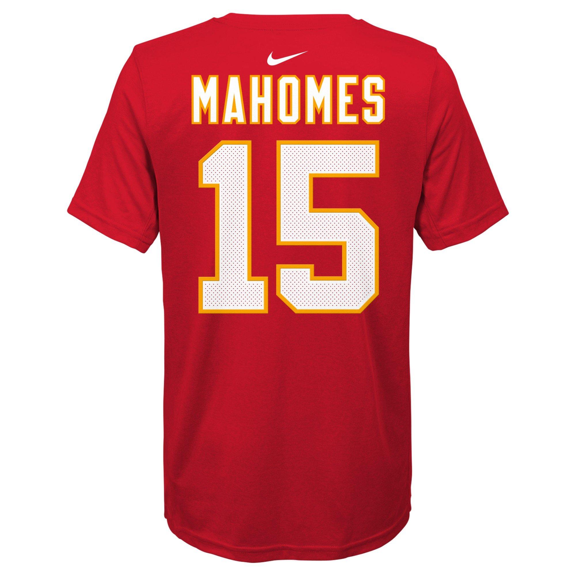 Nike Youth Kansas City Chiefs Patrick Mahomes Name & Number T-Shirt