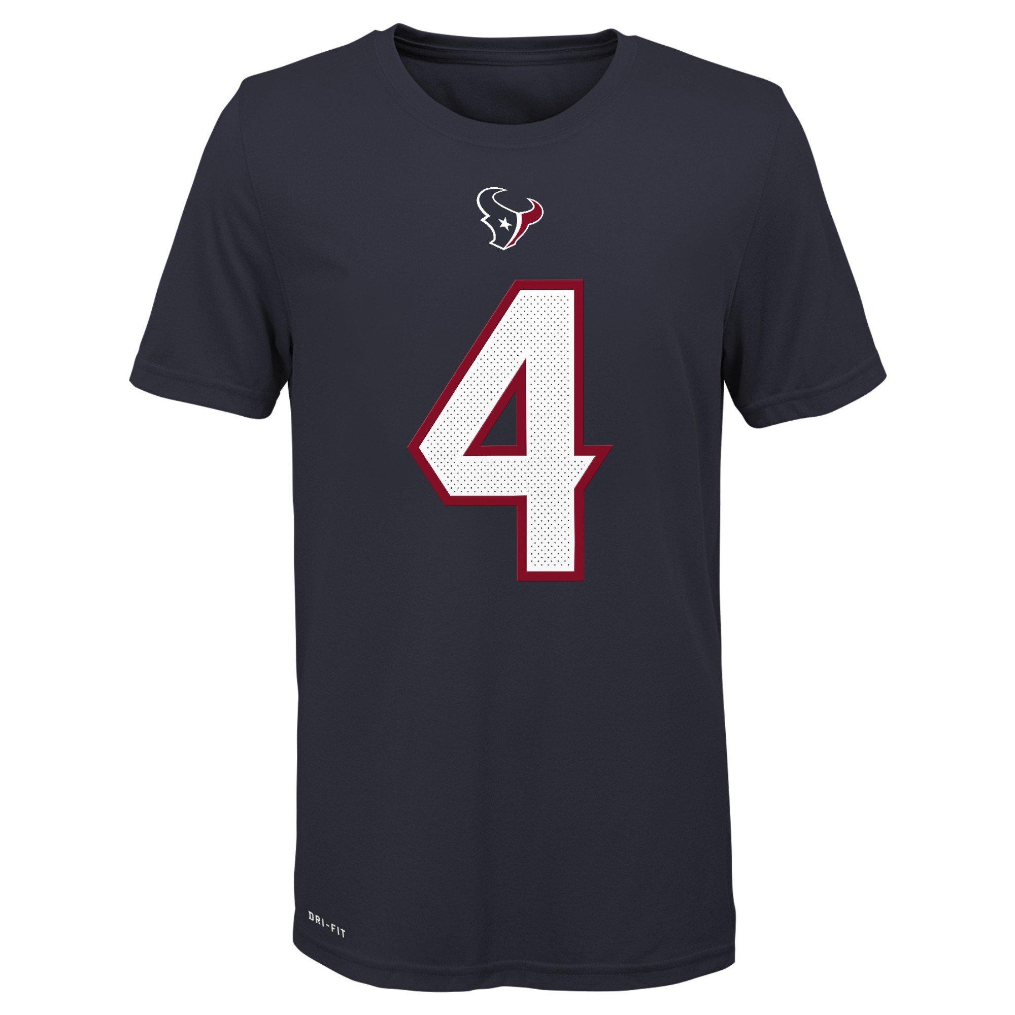 Nike Deshaun Watson White Houston Texans Name & Number T-Shirt