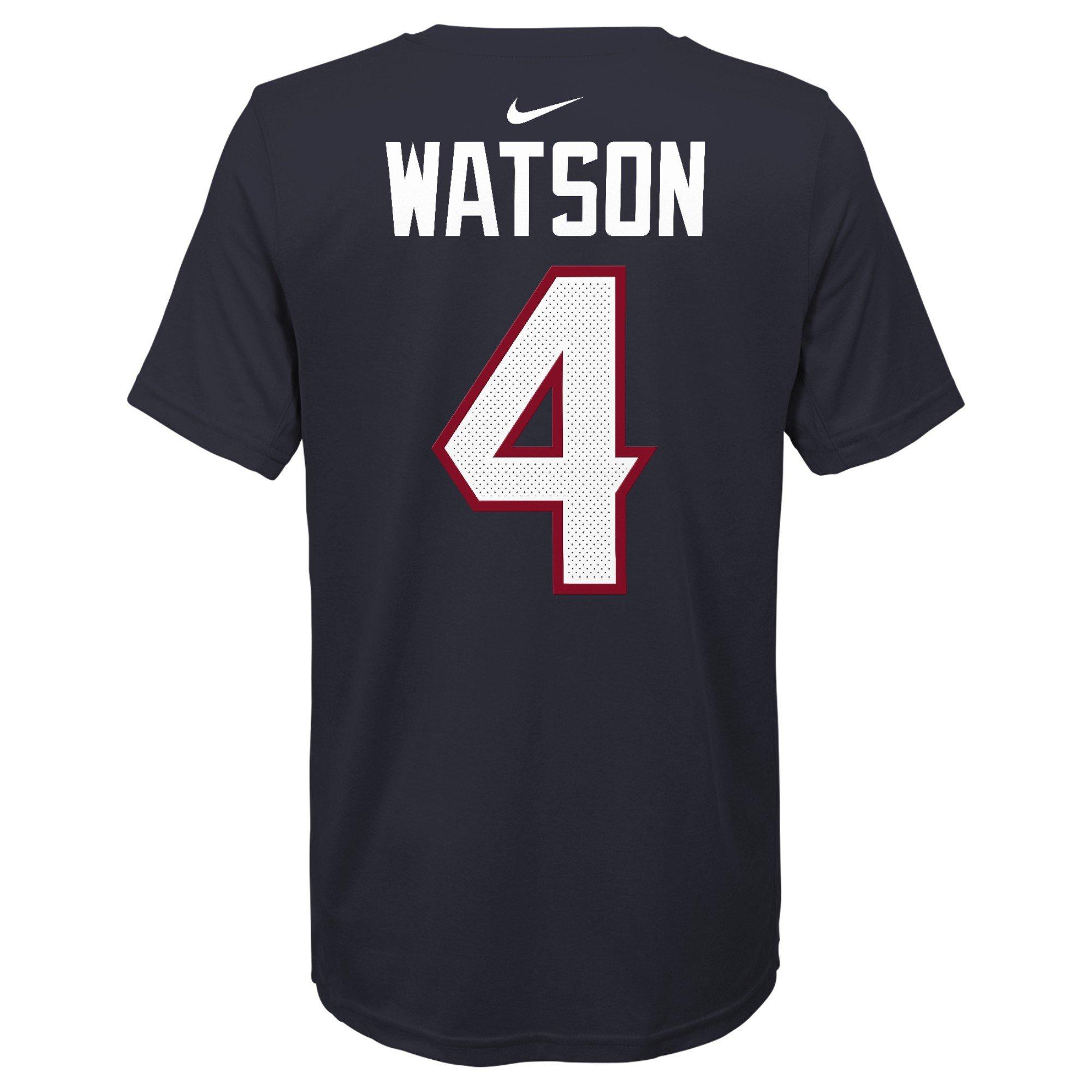 Nike Deshaun Watson White Houston Texans Name & Number T-Shirt