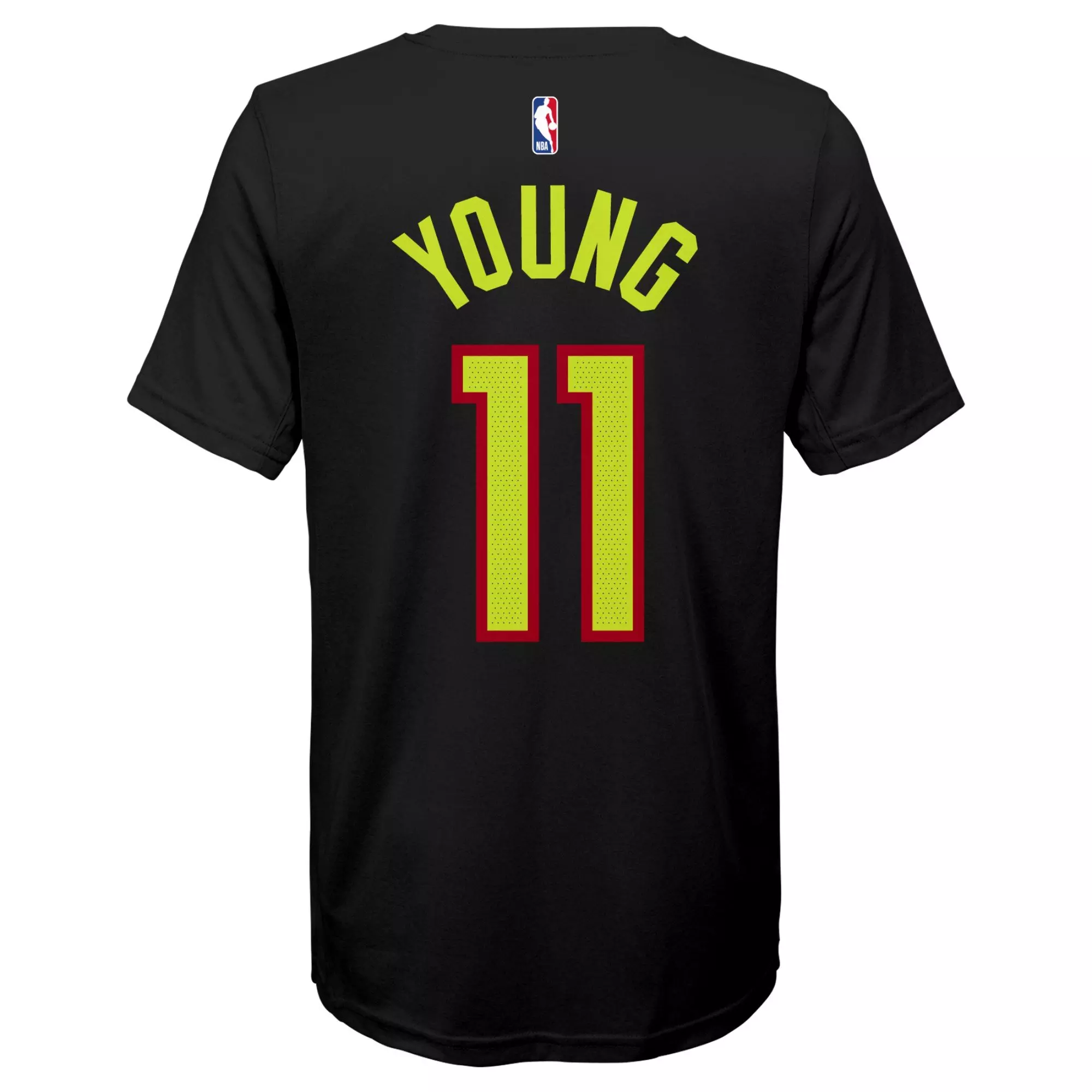 Nike Youth Atlanta Hawks Trae Young Icon Name & Number T-Shirt - BLACK