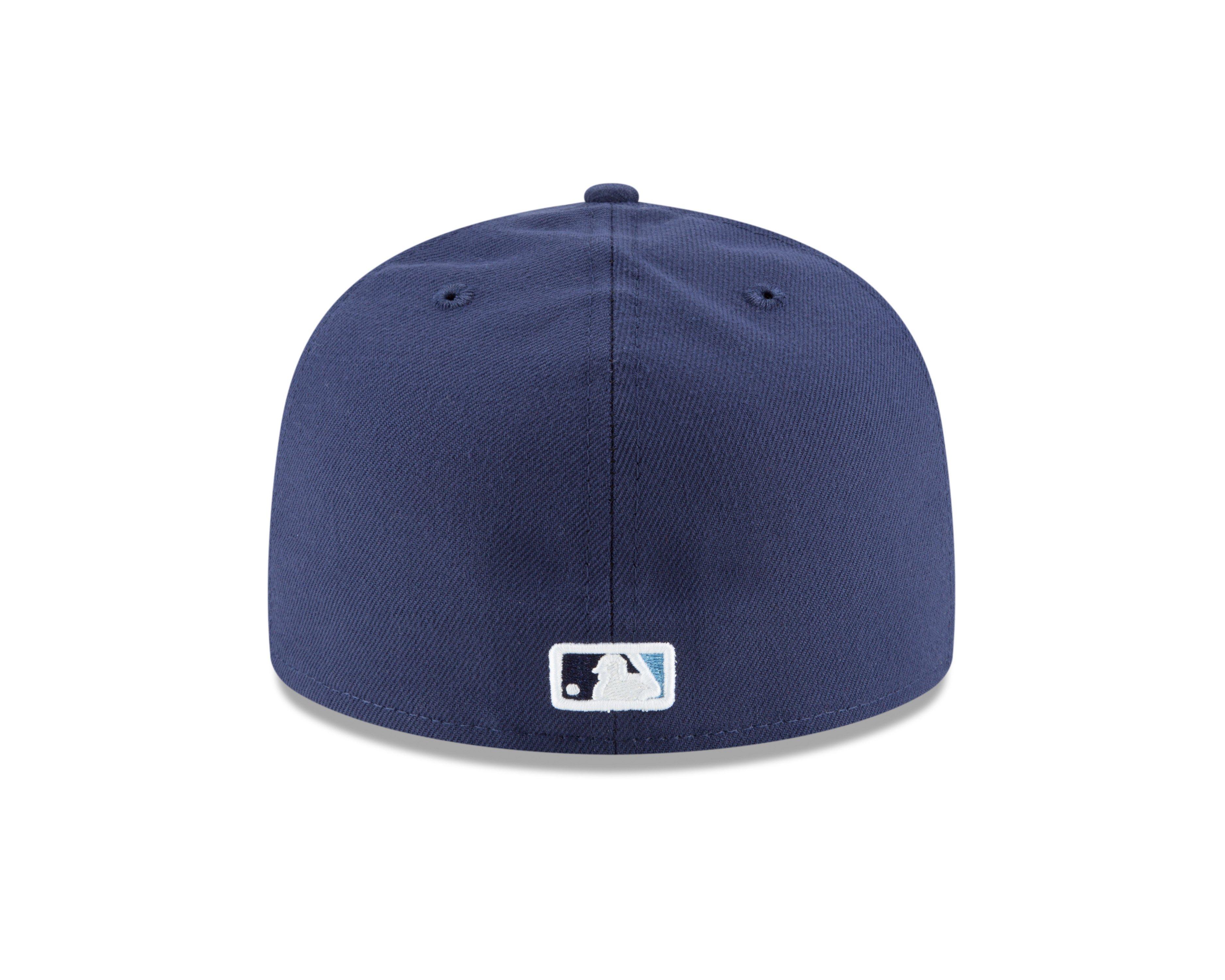 New Era Tampa Bay Rays Authentic Collection Alternate 2 59FIFTY Fitted Hat-Navy - NAVY Thumbnail View 3