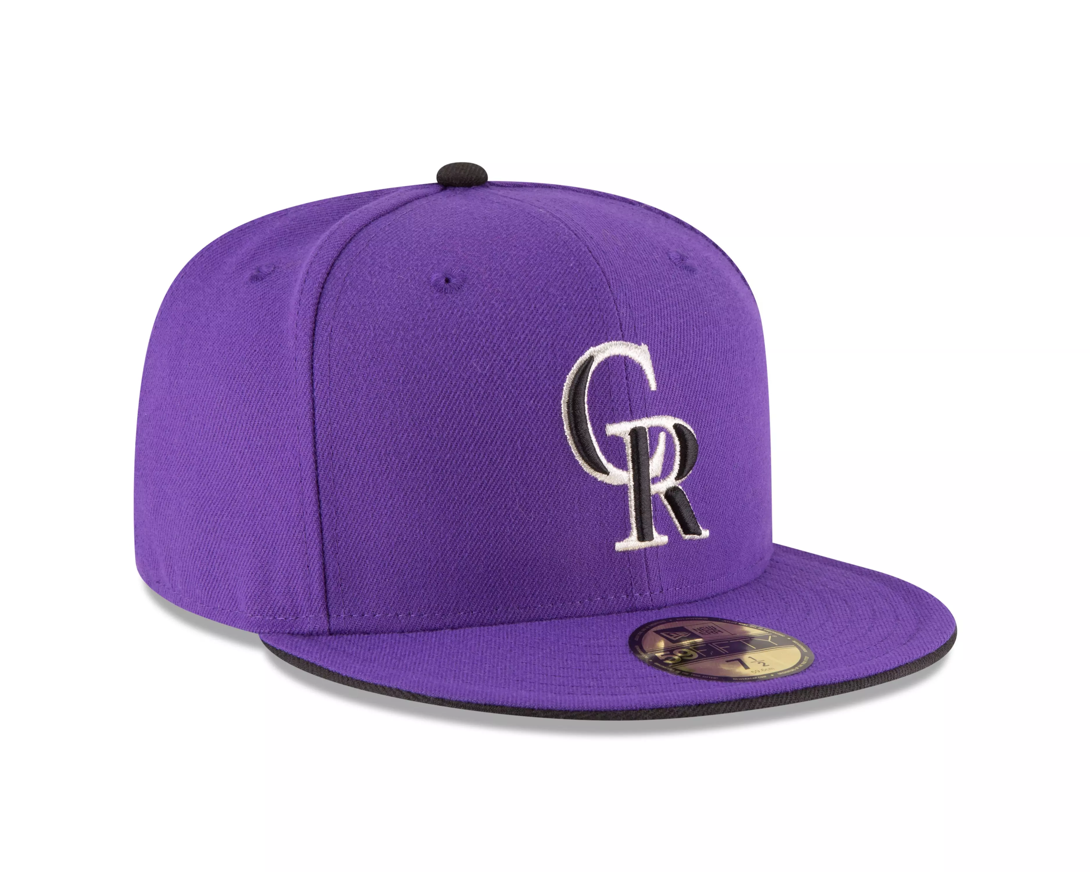 New Era Colorado Rockies 59FIFTY Authentic Collection Alternate 2 Fitted Hat-Purple - PURPLE