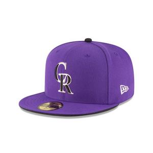 New Era Colorado Rockies 59FIFTY Authentic Collection Alternate 2 Fitted Hat-Purple