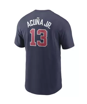Nike Men's Atlanta Braves Ronald Acuna Jr. Name & Number MLB Short Sleeve  Tee - Hibbett