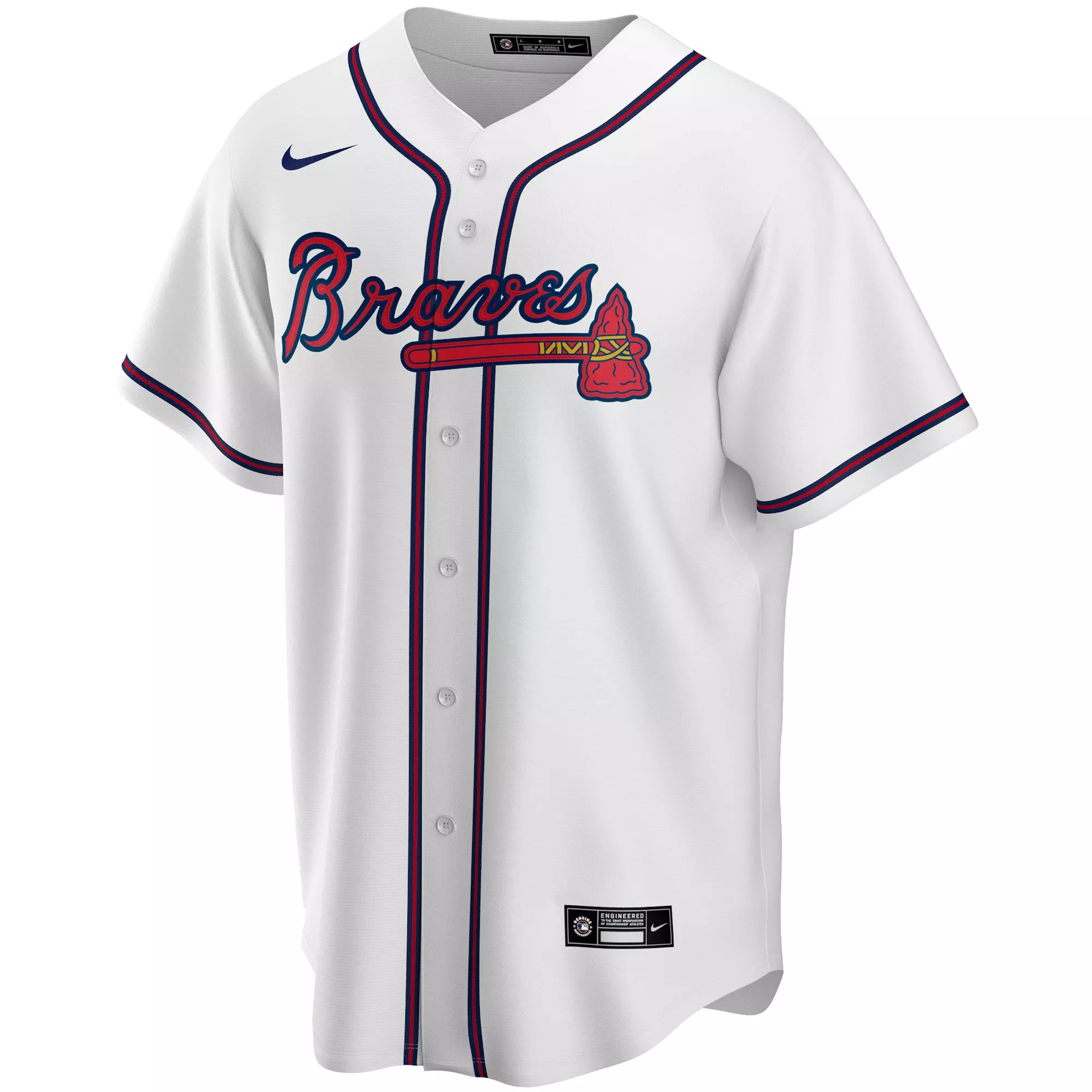 Nike Men's Atlanta Braves Ronald Acuna Jr. Replica MLB Jersey - WHITE