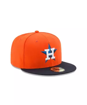 New Era 59Fifty Kids Hat MLB Houston Astros Alternate On Field Fitted Boys  Cap