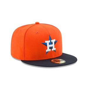 New Era Houston Astros 59FIFTY Alternate Authentic Collection Fitted Hat-Orange
