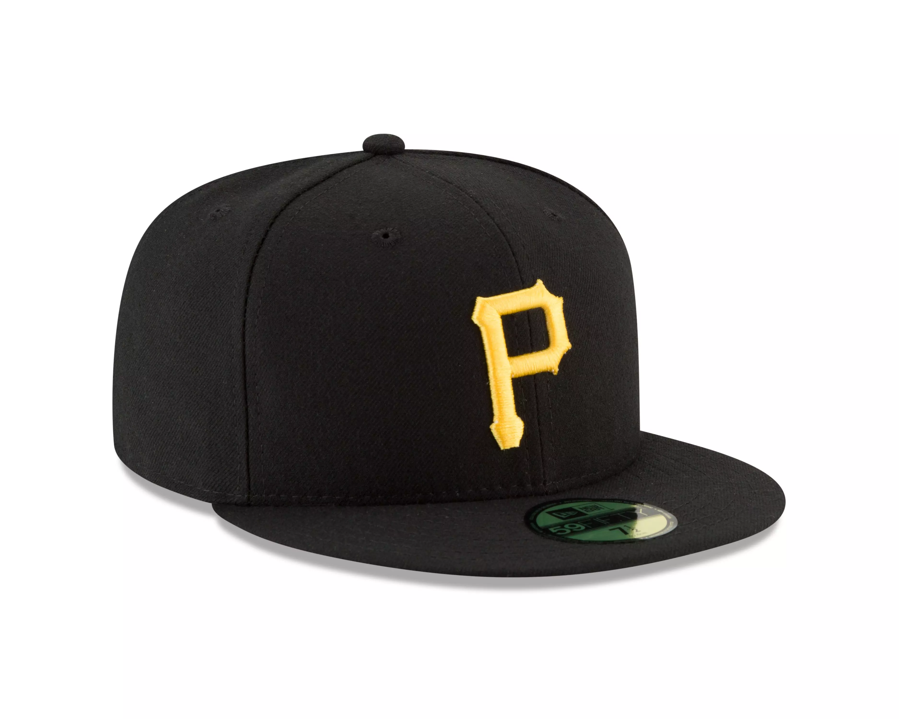 New Era Pittsburgh Pirates 59FIFTY Authentic Collection Fitted Cap-Black - BLACK