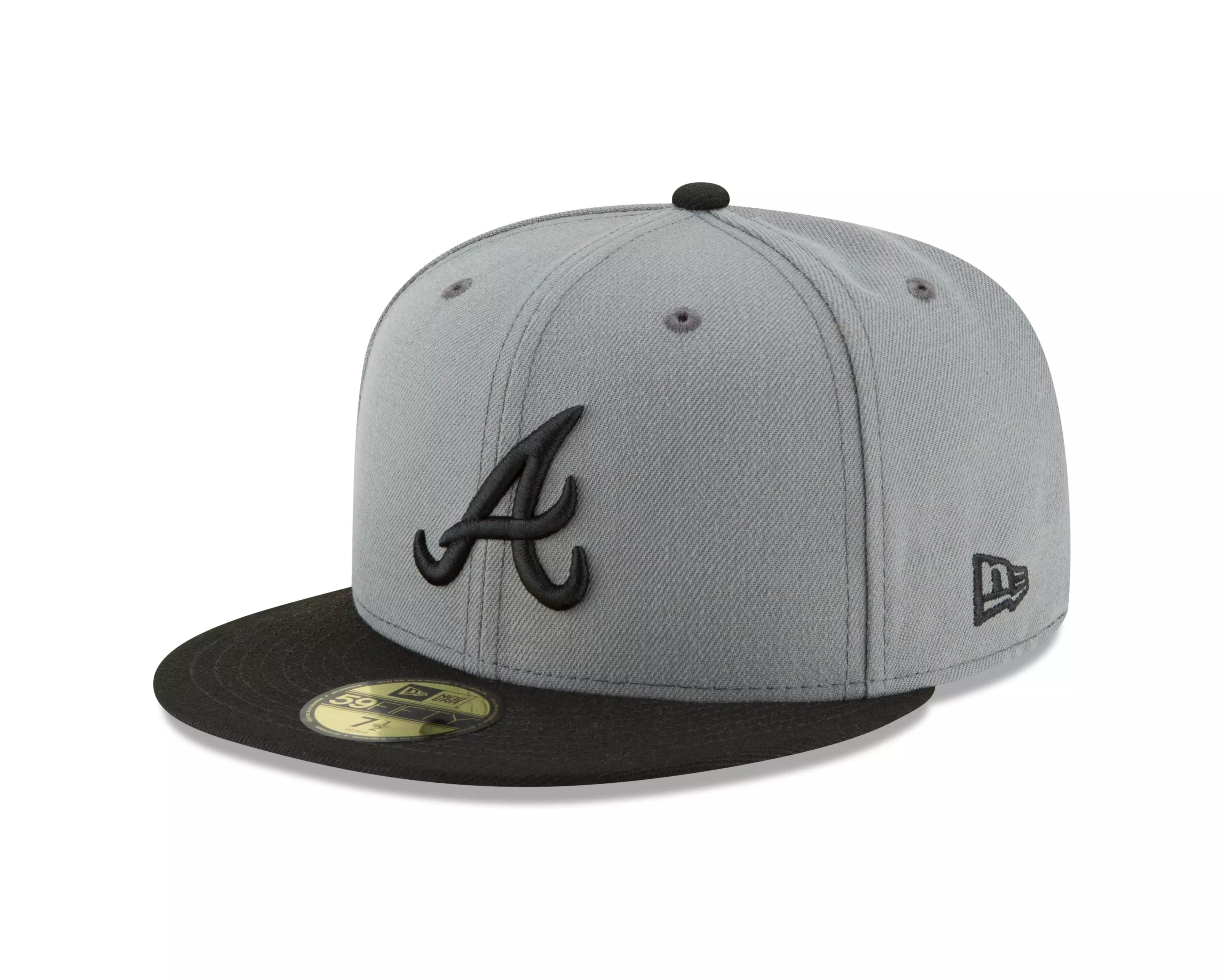 New Era Atlanta Braves 59FIFTY Basic Black Fitted Hat - Hibbett