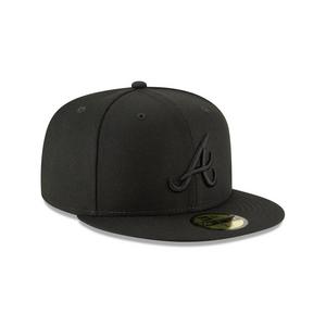 New Era Atlanta Braves 59FIFTY Basic Fitted Hat-Black