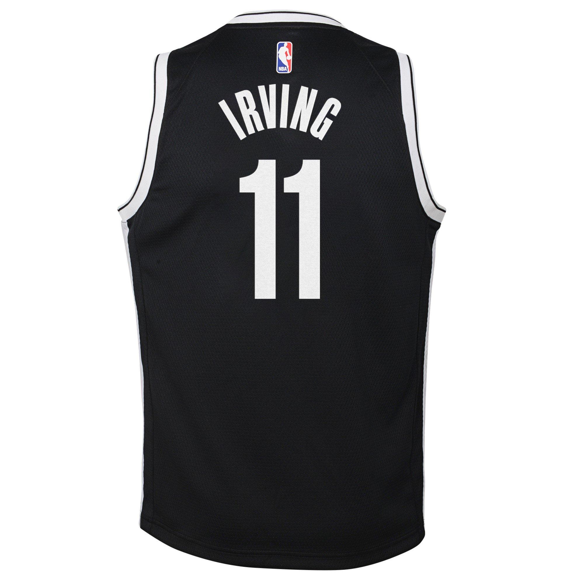 Nike Youth Brooklyn Nets Kyrie Irving #11 Black Dri-FIT Swingman Jersey