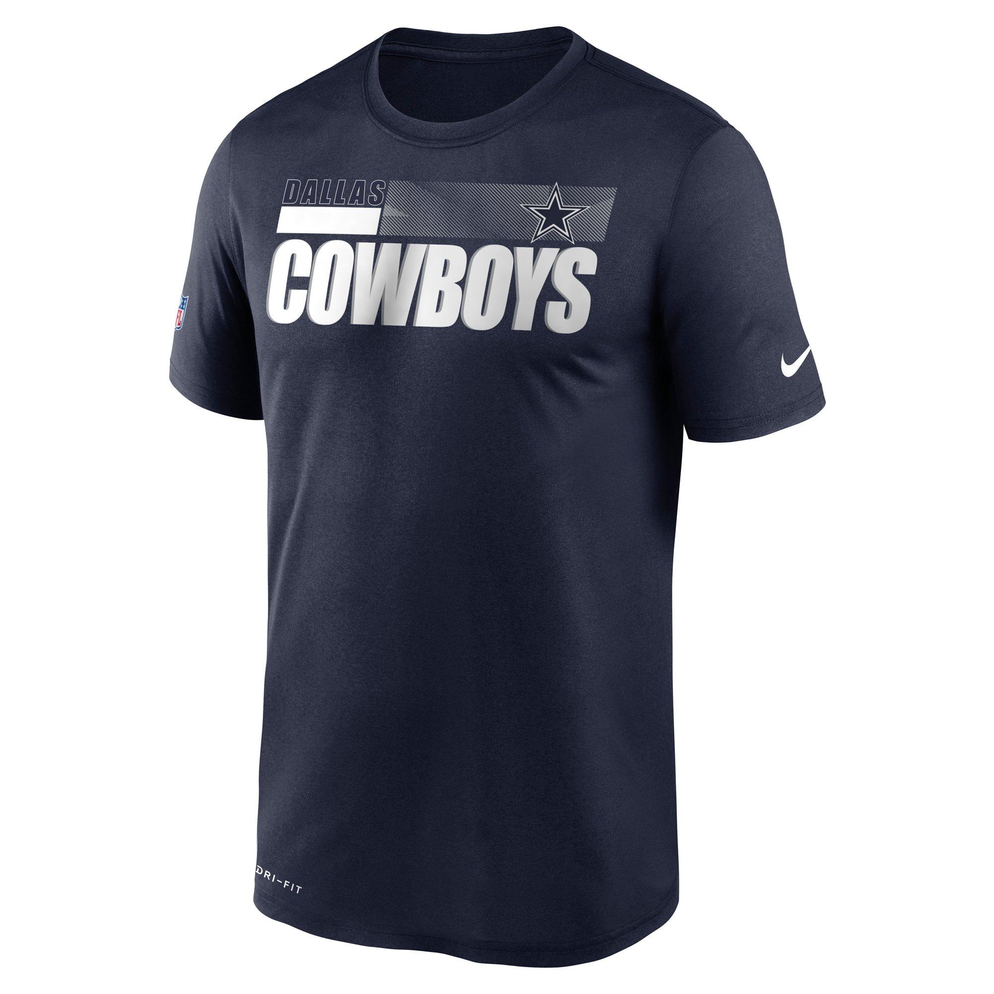 Nike Men's Dallas Cowboys NFL Sideline Short Sleeve Top - Hibbett