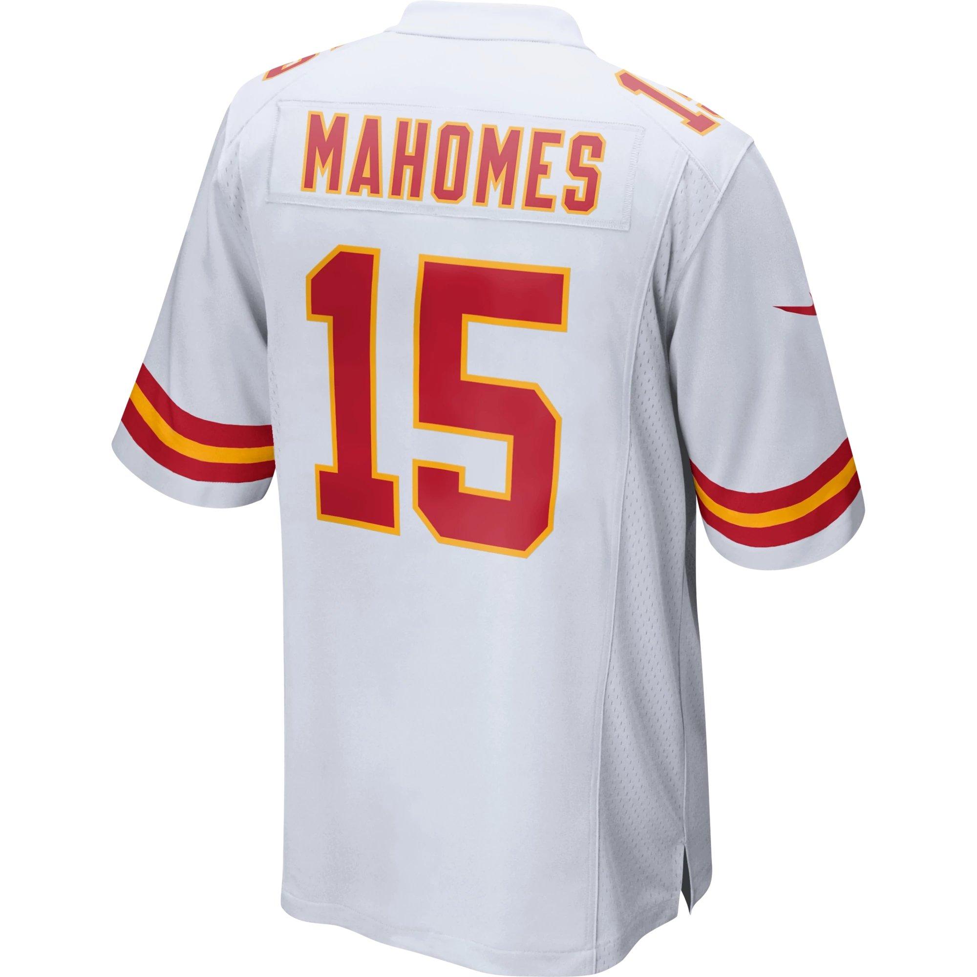 Nike Patrick Mahomes #15 Kansas City Chiefs Pro-Cut Game Jersey-White - WHITE Thumbnail View 2