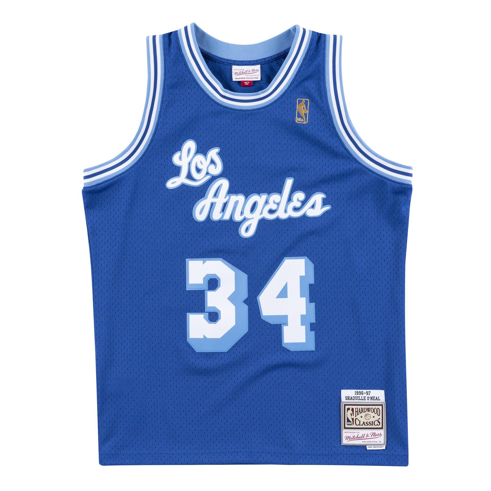 Mitchell & Ness Men's Los Angeles Lakers Shaquille O'Neal Spray Paint  Swingman Jersey - Hibbett