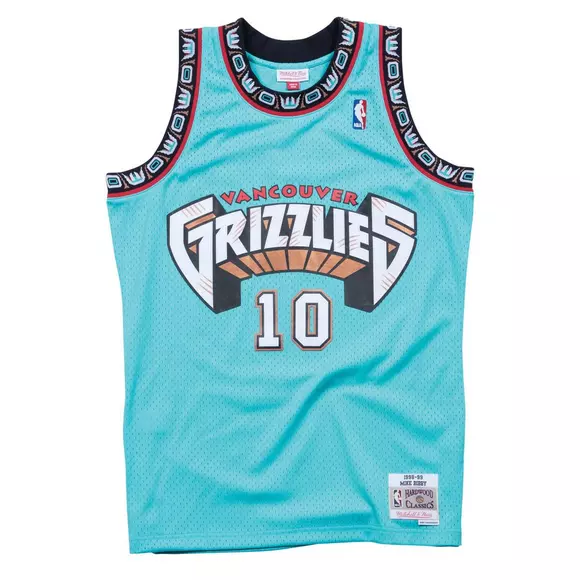 returns to the vancouver grizzlies' color scheme w/ updated