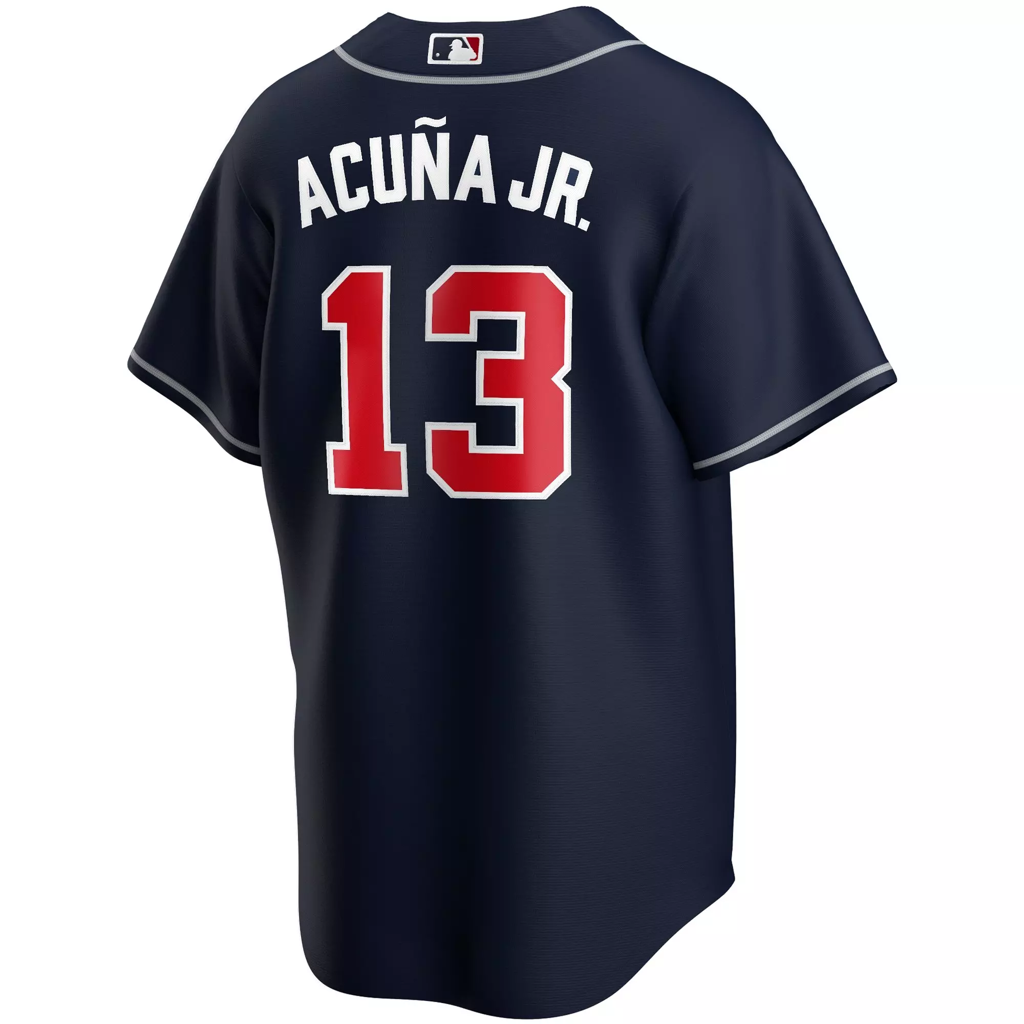 Nike Men's Atlanta Braves Ronald Acuna Jr. Alternate Replica MLB Jersey - Navy - NAVY