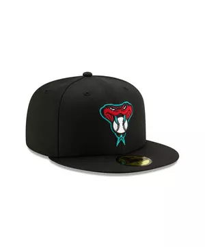 New Era Men's Arizona Diamondbacks 59Fifty Alternate Black Low Crown Fitted  Hat