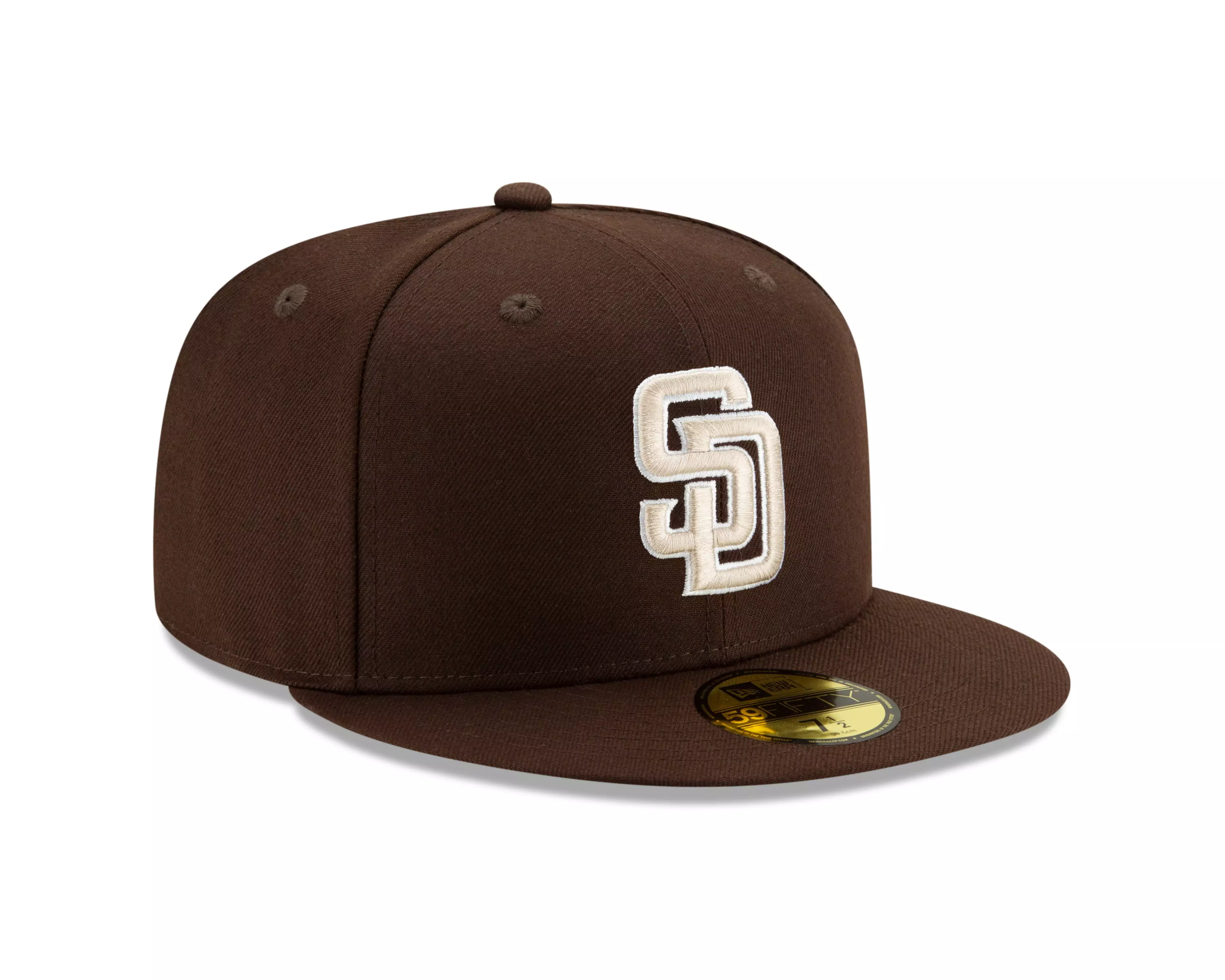 New Era San Diego Padres 59FIFTY Authentic Collection Alternate Fitted Hat-Brown - BROWN