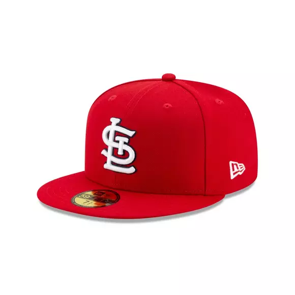 Blinged Red St. Louis Cardinals STL Baseball Hat Hand 
