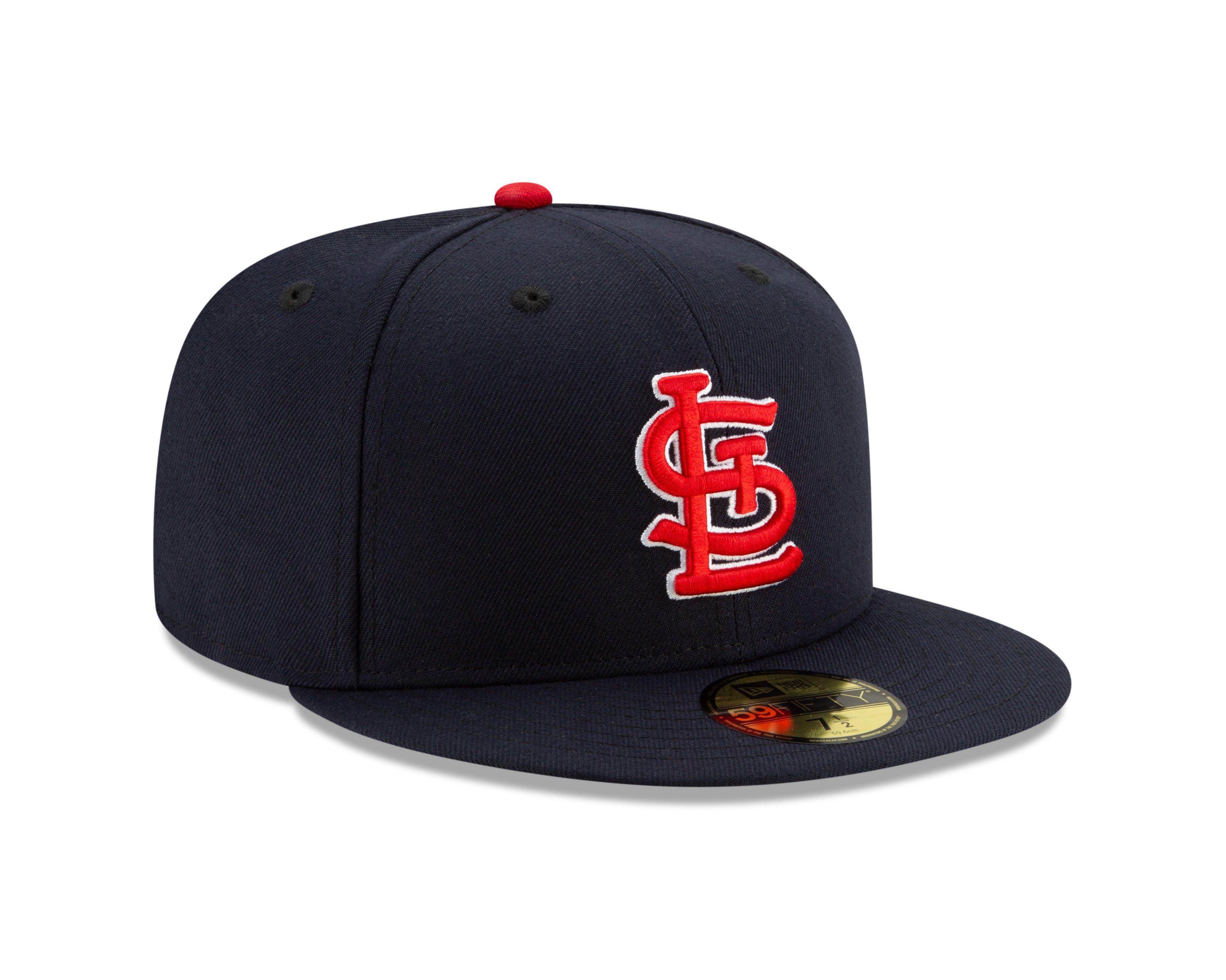 New Era St. Louis Cardinals 59FIFTY Authentic Collection Fitted Hat-Black