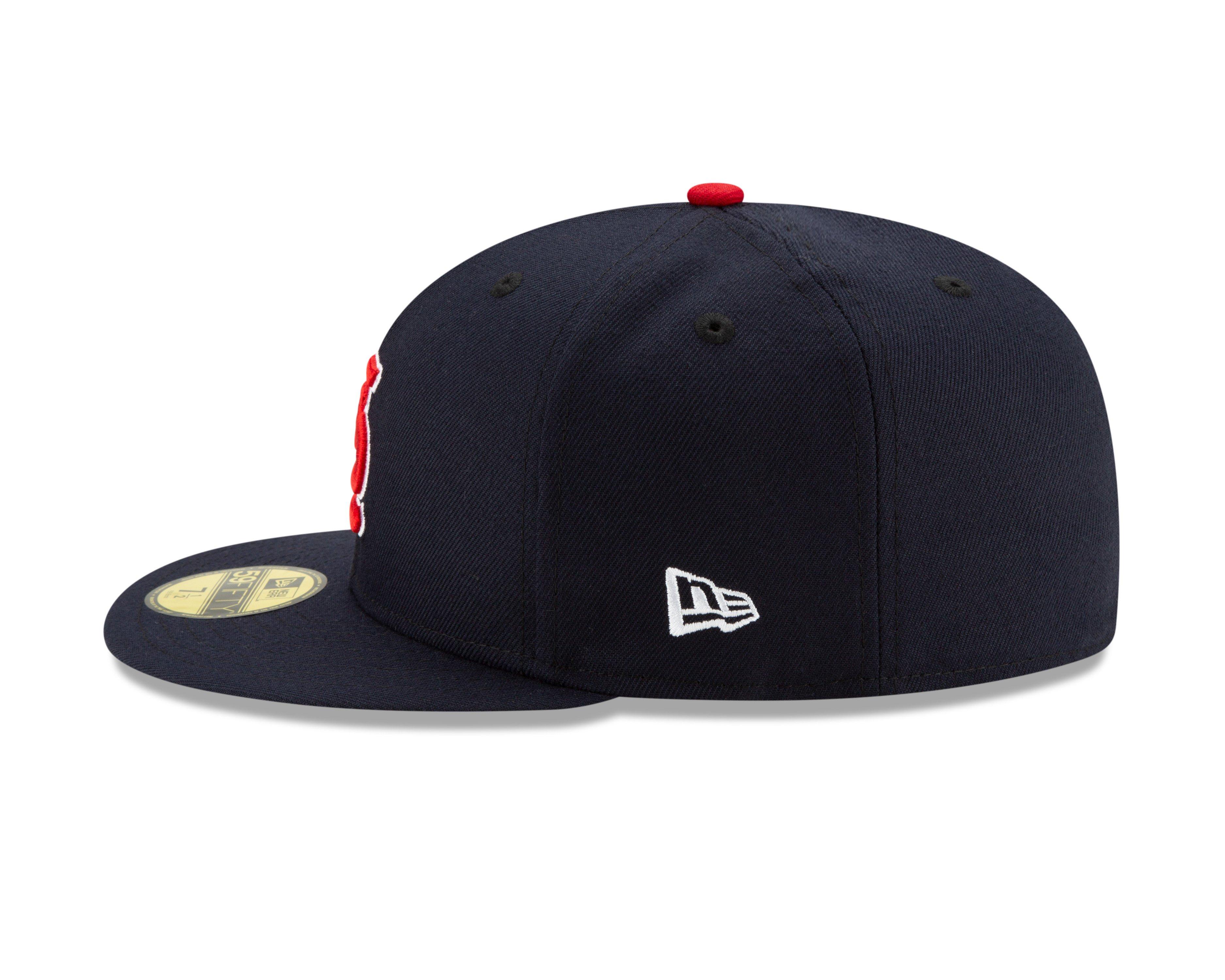 New Era St. Louis Cardinals 59FIFTY Authentic Collection Fitted Hat - Black - NAVY Thumbnail View 5