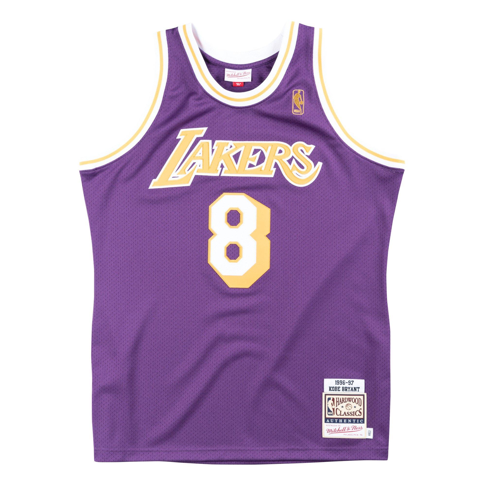 Mitchell & Ness Men's Los Angeles Lakers Kobe Bryant '96-'97 Hardwood Classics Authentic Purple Jersey
