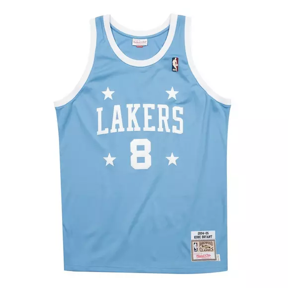 Mitchell & Ness Men's Los Angeles Lakers Kobe Bryant #8 Light Blue Authentic Jersey