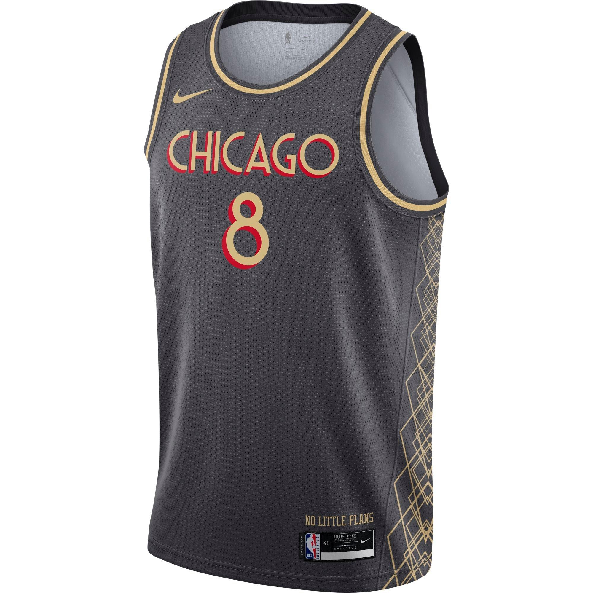 Men's Chicago Bulls Zach LaVine Nike Blue 2019/20 City Edition