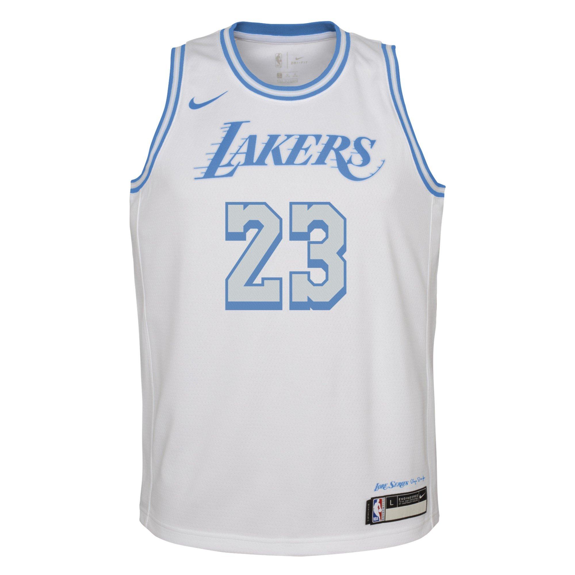 Nike Youth Los Angeles Lakers Lebron James City Edition Jersey