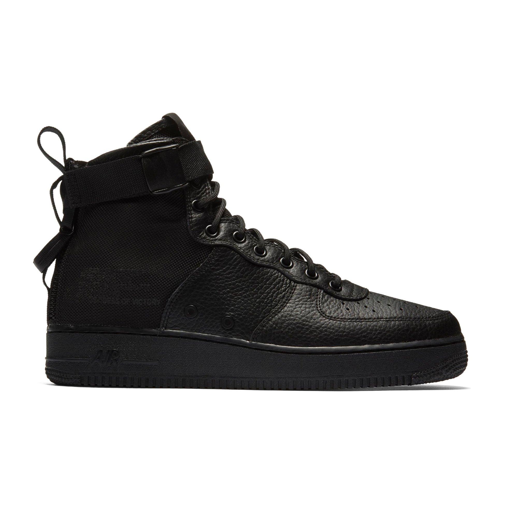 nike air force 1 mid black mens