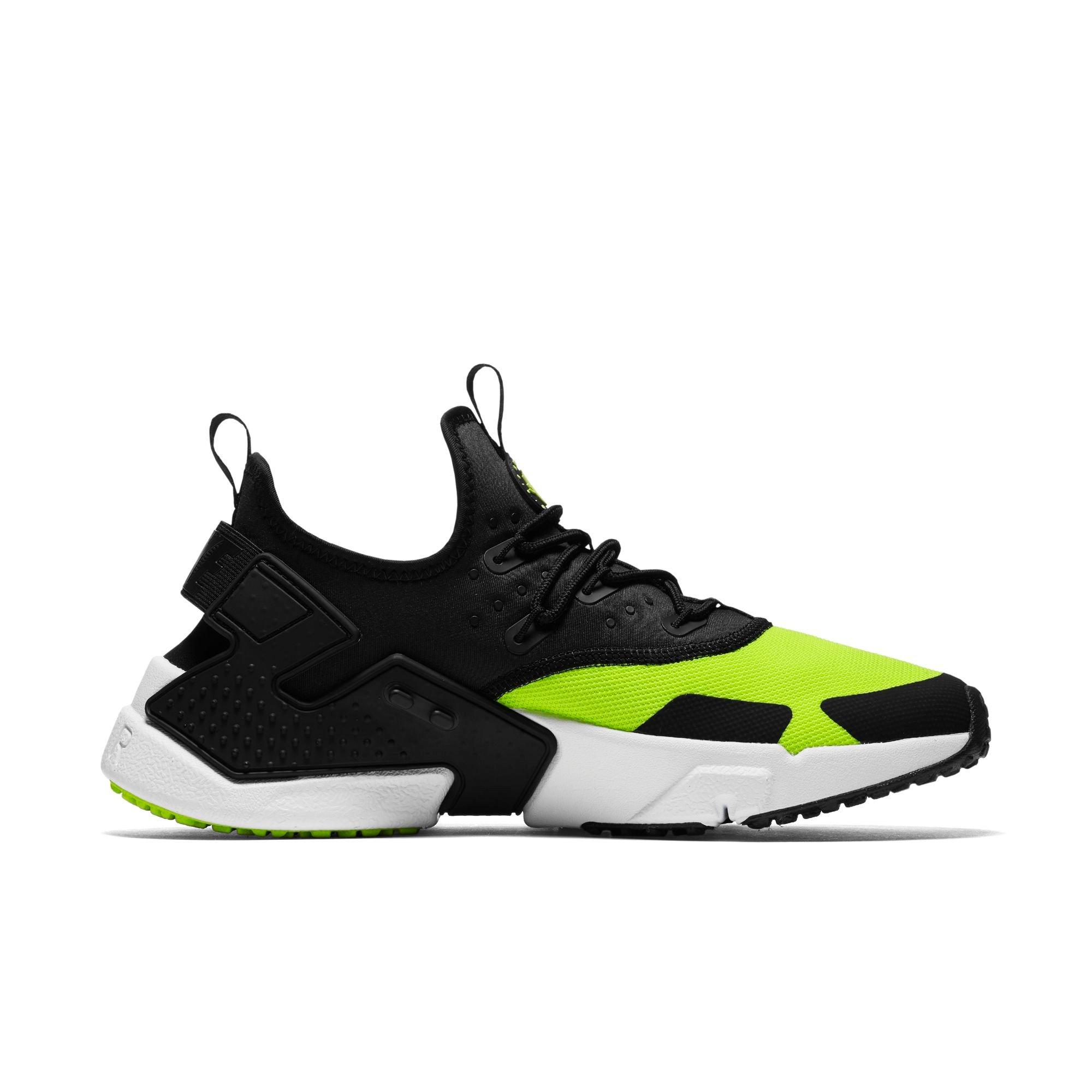 nike huarache drift black and white