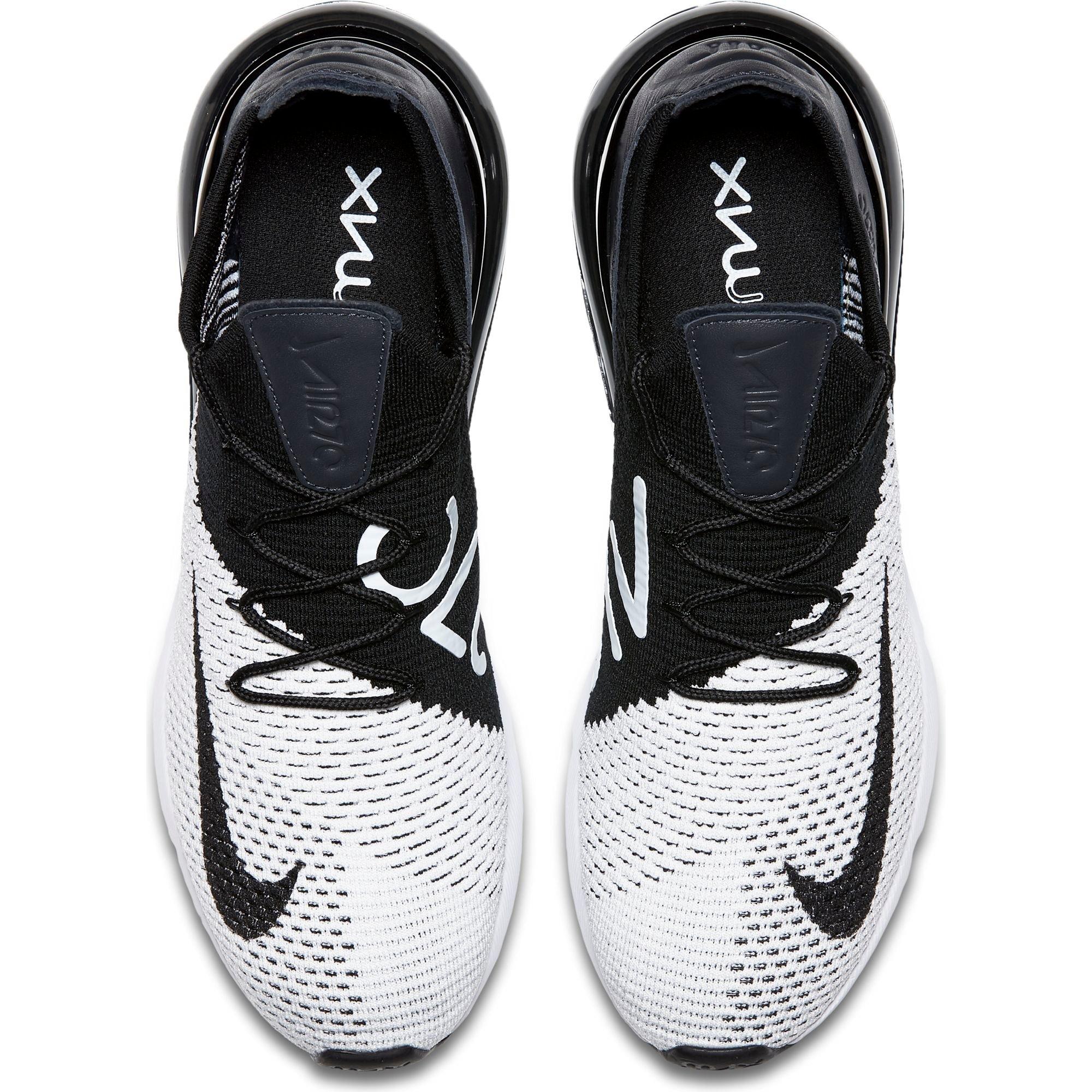 air max 270 flyknit black and white