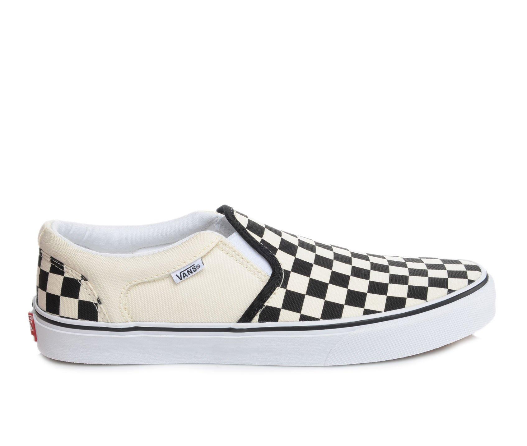 vans asher checkerboard