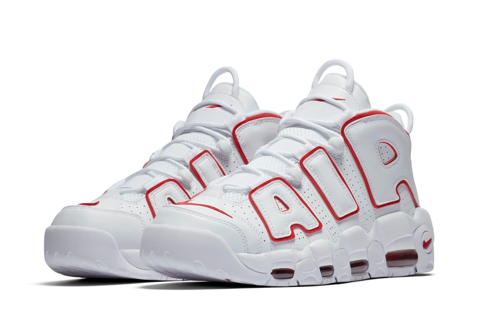 Nike Air More Uptempo White/Midnight Navy Grade School Boys' Shoe -  Hibbett