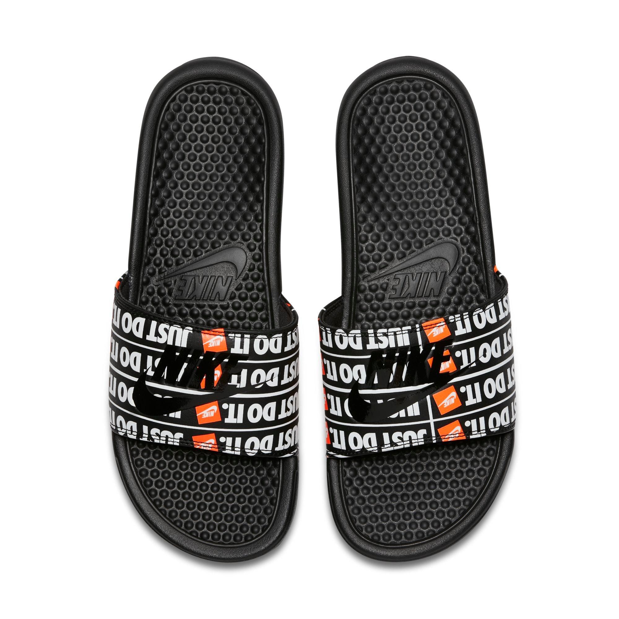 nike just do it slides black