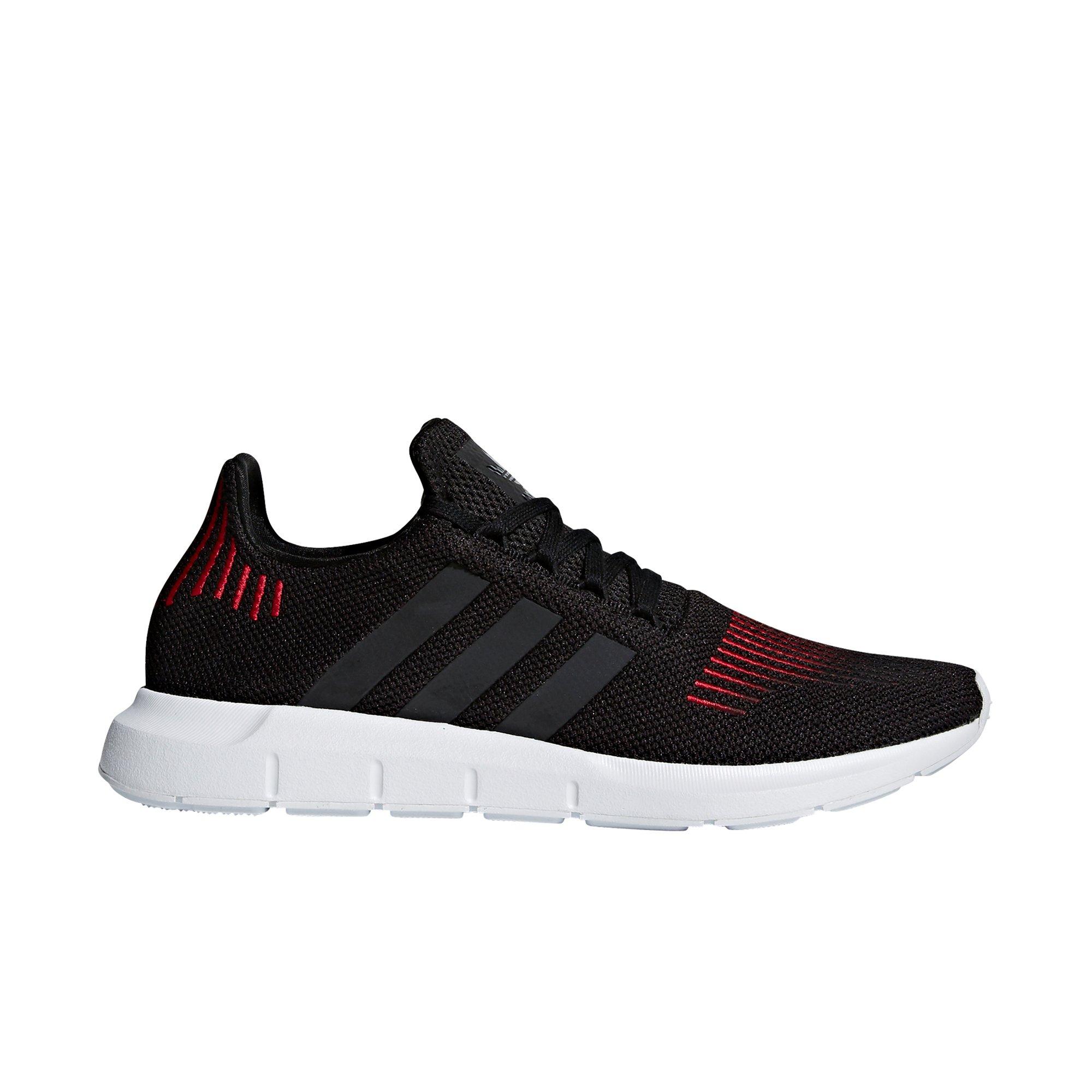 black and red adidas running shoes