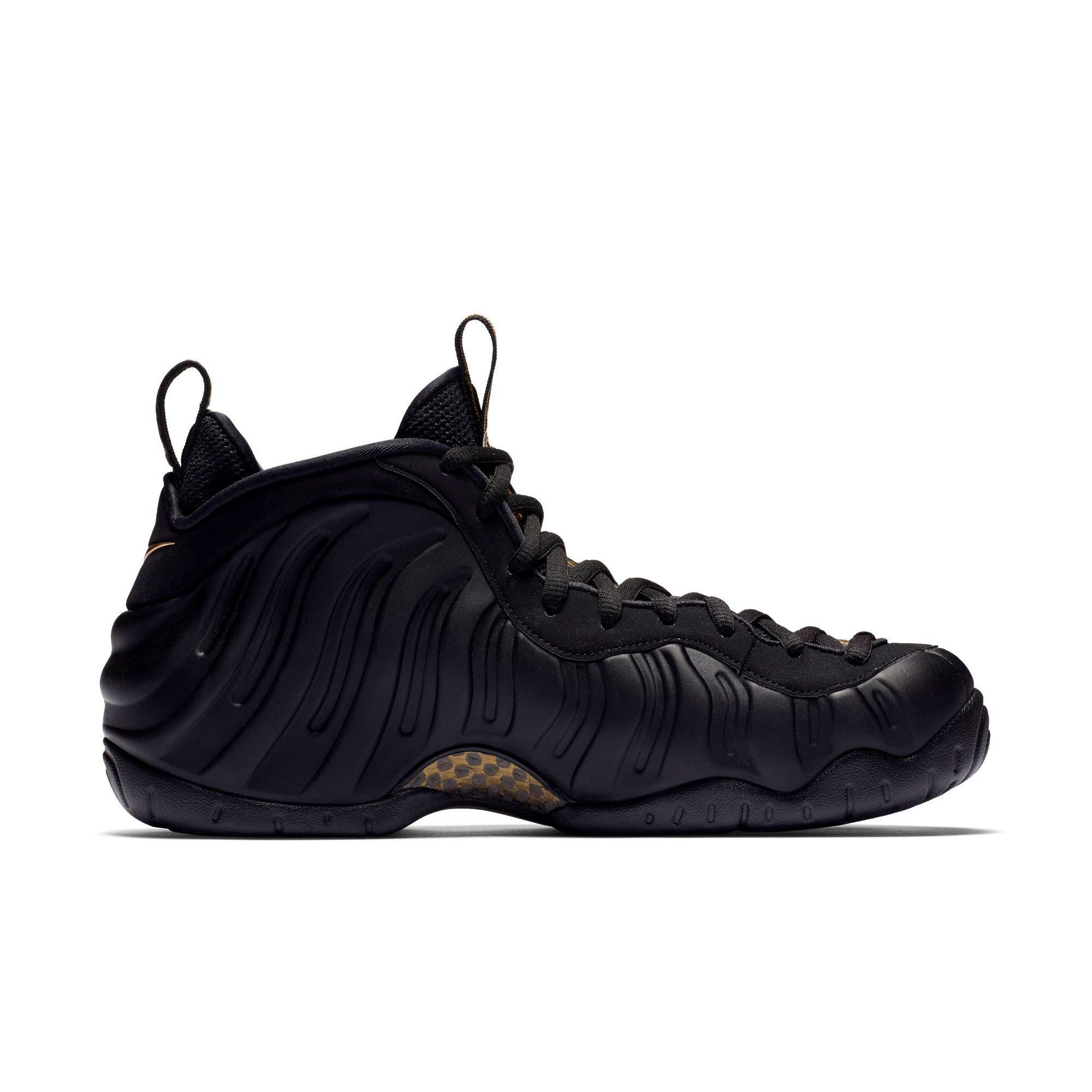 black and gold foamposite grade school