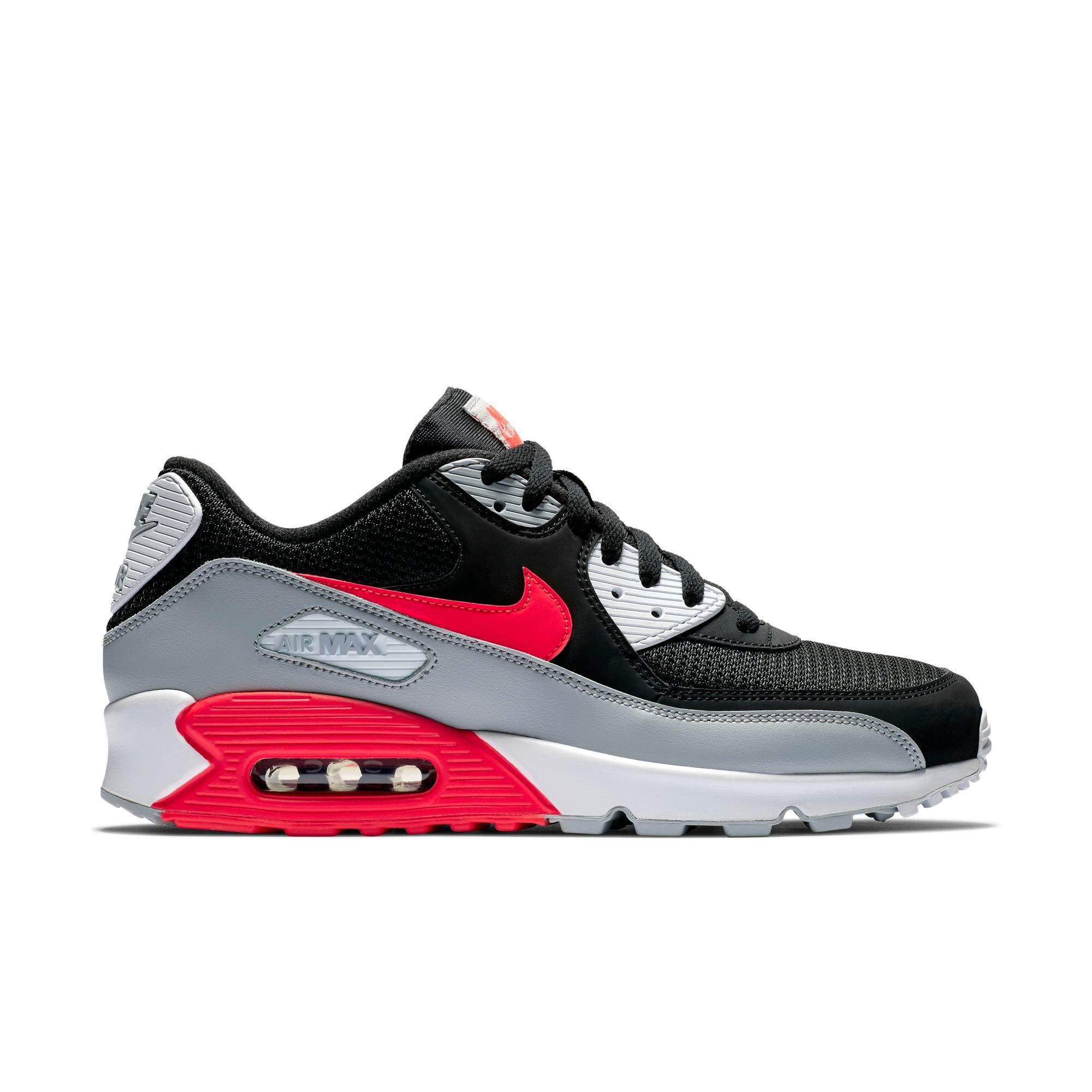 air max 90 wolf grey black university red